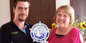 Laerskool Gansbaai se 2 nuwe opvoeders, Carina Brown (Gr 3.1)  en Hannes Grobler (Gr 5.1)